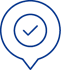 circle with a check mark in it icon